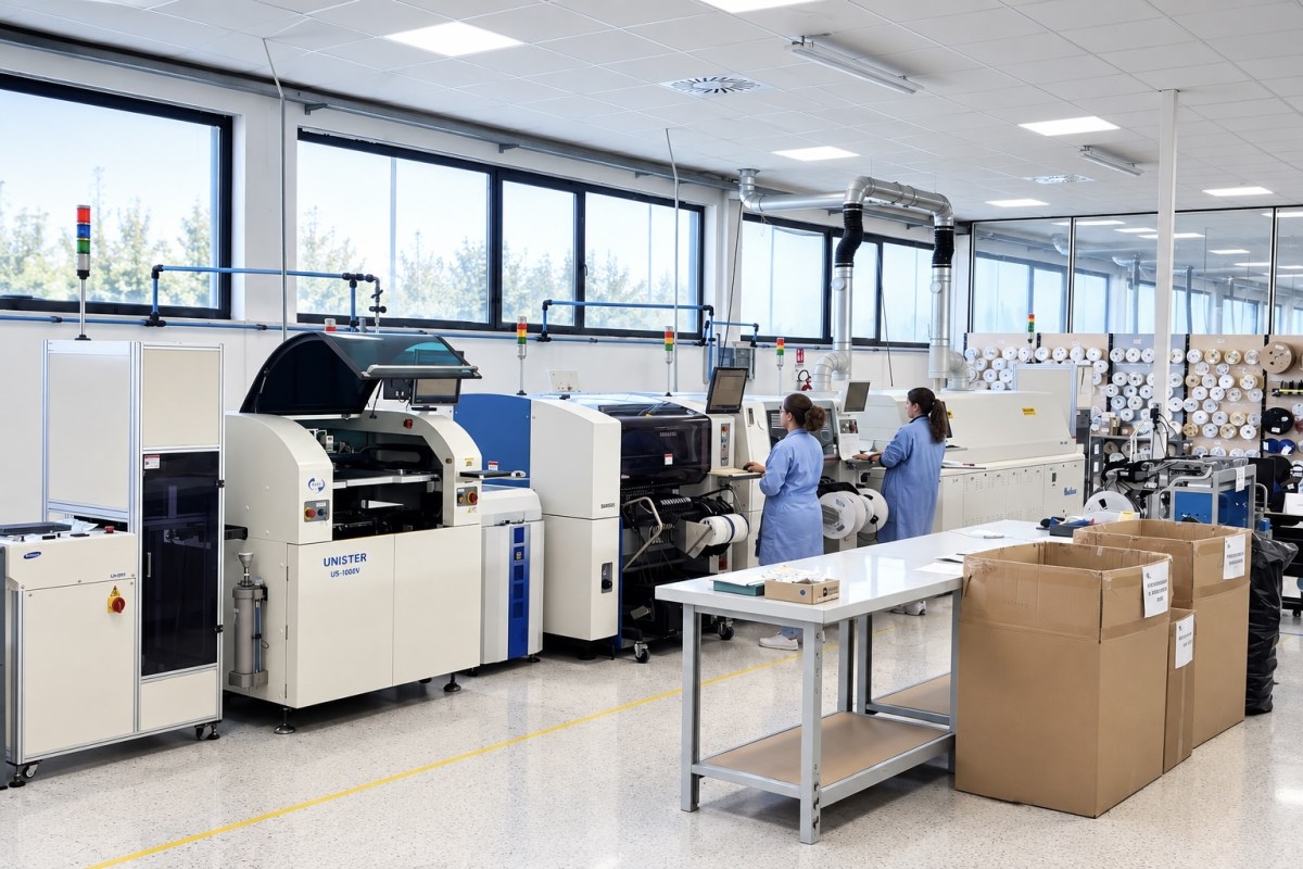 DGM Elettronica SMT assembly line